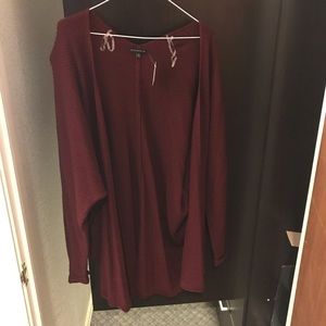 Burgundy Cardigan